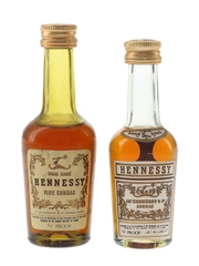 Hennessy Bras Arme Bottled 1960s-1970s 2 x 5cl / 40%