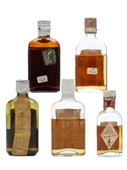 5 x Assorted Blended Scotch Whisky Miniature 