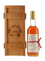 Macallan 1940 Handwritten Label