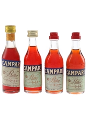 Campari Bitter Bottled 1970s & 1980s 4 x 5cl