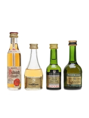 Brandy Miniatures Incl. Asbach & Three Barrels 3cl, 4cl, 4.6cl & 5cl