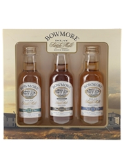 Bowmore 12 Year Old, Darkest & 17 Year Old Bottled 2000s 3 x 5cl / 43%