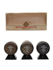 Old St Andrews Whisky Selection Miniature Barrels - 6, 8 & 10 Year Old 3 x 5cl / 40%