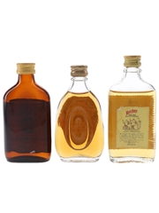 Abbot's Choice, Crawford's & White Horse Bottled 1960s & 1970s 3 x 5cl / 40%