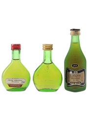 Janneau & Sempe Armagnac Bottled 1970s & 1980s 3 x 3cl-5cl / 40%
