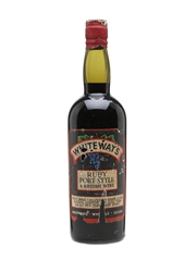 Whiteway's Ruby Port Style British Wine Bottled 1950s 75cl / 26.5%
