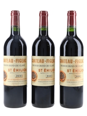 Chateau Figeac 2000 St Emilion Premier Grand Cru Classe 3 x 75cl / 13%