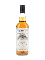 Springbank 1996 15 Year Old Special Reserve Cask 477