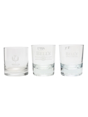 Bell's Whisky Tumblers  8.5cm-9cm Tall
