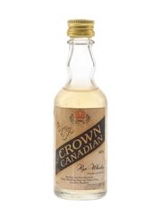 Crown Canadian Rye Whisky Bottled 1980s 5cl / 40%