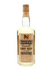 Booth's London Dry Gin Bottled 1950s 75cl / 40%
