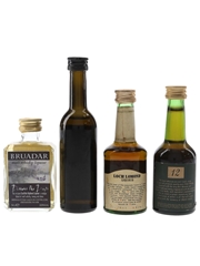 Assorted Whisky Liqueurs Bruadar, Hebridean, Loch Lomond & Oran Mor 4 x 5cl