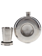 Don Q Hip Flask With Telescopic Cup  11cm Diameter