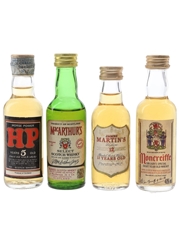 Assorted Blended Scotch Whisky Horse Power, James Martin's, MacArthur's & Moncreiffe 4 x 5cl