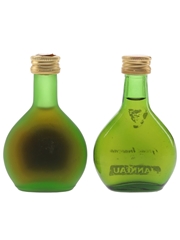 Chabot Napoleon & Janneau Grand Armagnac Bottled 1980s 2 x 2.9cl