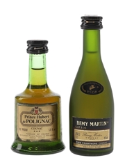 Prince Hubert De Polignac & Remy Martin Bottled 1970s & 1980s 2 x 4.2cl-5cl / 40%