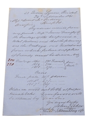 Hennessy Correspondence & Receipts, Dated 1848-1861 William Pulling & Co. 