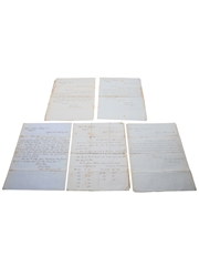 Hennessy Correspondence & Receipts, Dated 1864-1866