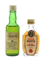 Chequers & Stewarts Dundee Bottled 1970s 2 x 5cl / 40%