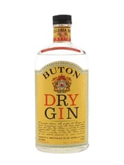 Buton Dry Gin Bottled 1950s 75cl / 45%