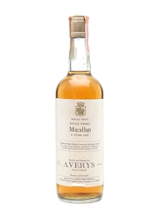 Macallan 1969 Averys 8 Year Old 75cl / 43.4%