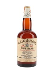 Haig & Haig Five Star Spring Cap Bottled 1950s - Renfield Importers 75.7cl / 43.4%