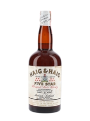 Haig & Haig Five Star Spring Cap Bottled 1950s - Renfield Importers 75.7cl / 43.4%