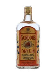 Gordon's Dry Gin Spring Cap Bottled 1950s-1960s - Wax & Vitale 75cl / 47%