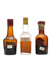3 x Assorted Whisky Liqueur Miniatures 