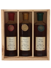 Jules Robin & Co. Connoisseur Selection Cognac Borderies, Grande Champagne & Fins Bois 3 x 20cl / 43%