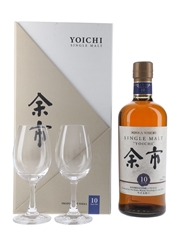 Yoichi 10 Year Old Glasses Pack  70cl / 45%