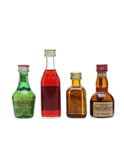 Assorted Miniature Liqueurs Bottled 1970s 5cl & 3 x 3cl