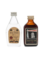 Bacardi & Windjammer Rum Miniatures 2 x 5cl