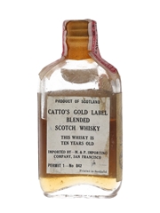 Catto's Gold Label 10 Year Old Bottled 1930s - M & P Importing Company 4.7cl / 43%