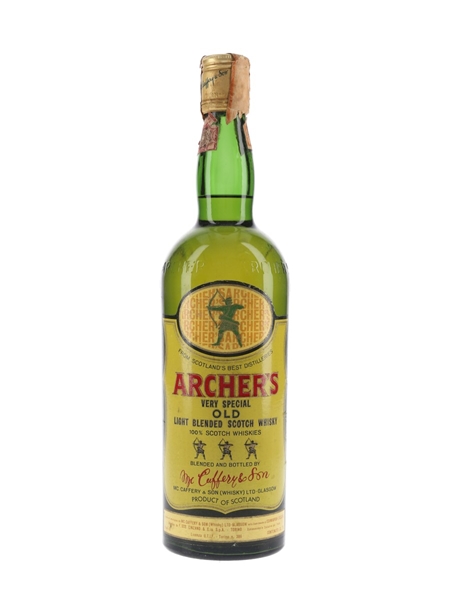 Archer's Very Special Old Light Bottled 1970s - Cinzano 75cl / 43%