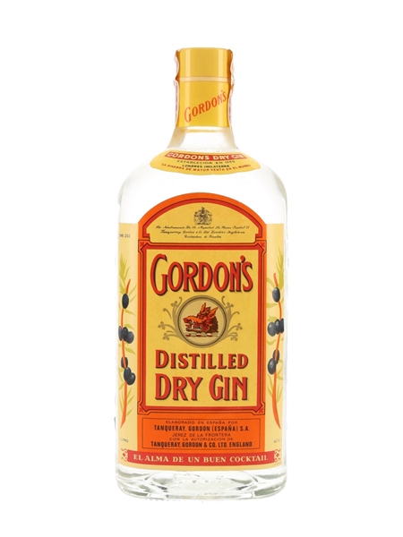 Gordon's Dry Gin Bottled 1970s - Spain 100cl / 43%