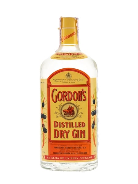 Gordon's Dry Gin Bottled 1970s - Spain 100cl / 43%