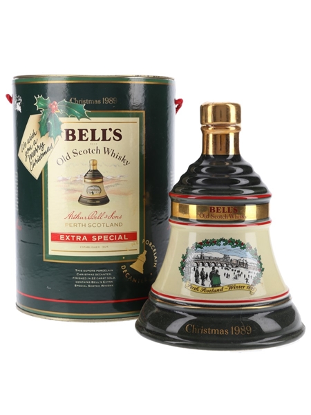 Bell's Christmas 1989 Ceramic Decanter Perth Winter 1895 75cl / 43%