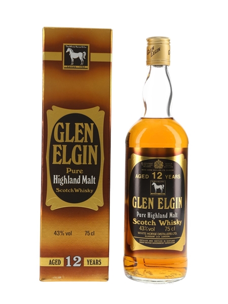 Glen Elgin 12 Year Old Bottled 1980s - White Horse Distillers 75cl / 43%