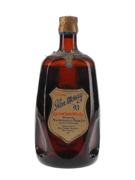 Glen Moray '93 De Luxe Liqueur Scots Whisky Bottled 1950s - Macdonald & Muir Ltd. 75cl