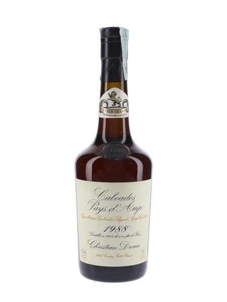 Christian Drouin 1988 Pays D'Auge Calvados Velier 70cl / 42%