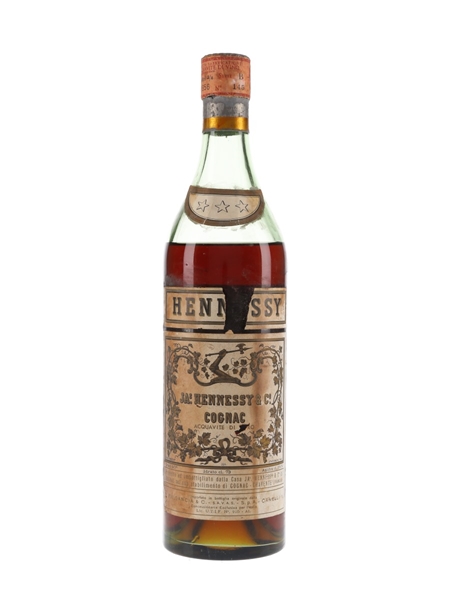 Hennessy 3 Star Bottled 1950s - Gancia 73cl / 40%