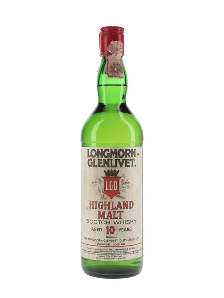 Longmorn Glenlivet 10 Year Old Bottled 1960s-1970s - Giovinetti 75cl / 40%