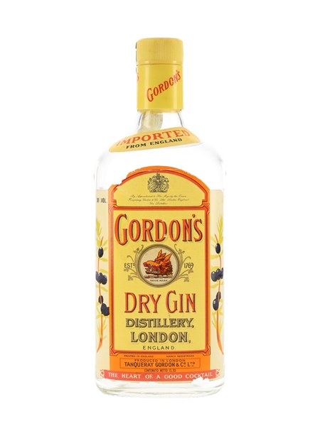 Gordon's Dry Gin Bottled 1990s 70cl / 38%