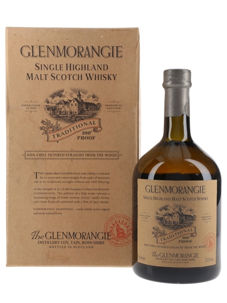 Glenmorangie Traditional 10 Year Old 100 Proof  100cl / 57.2%