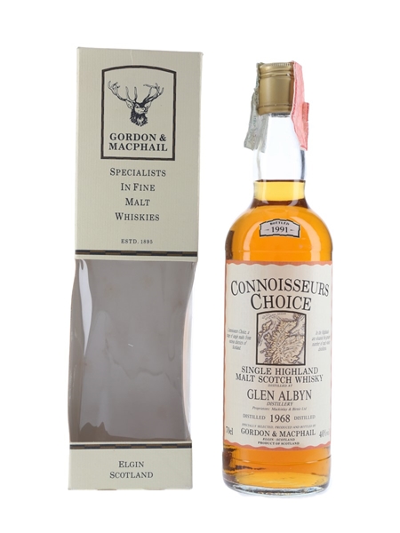 Glen Albyn 1968 Connoisseurs Choice Bottled 1991 - Gordon & MacPhail 70cl / 40%