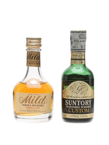 Nikka Mild & Suntory Custom Miniatures 2 x 5cl