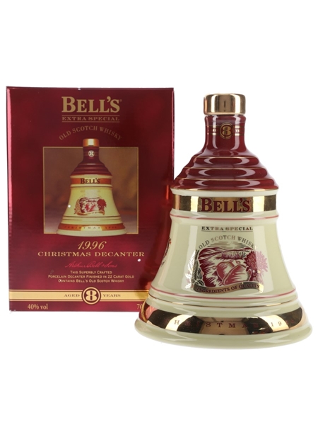 Bell's Christmas 1996 Ceramic Decanter Ingredients Of Quality 70cl / 40%