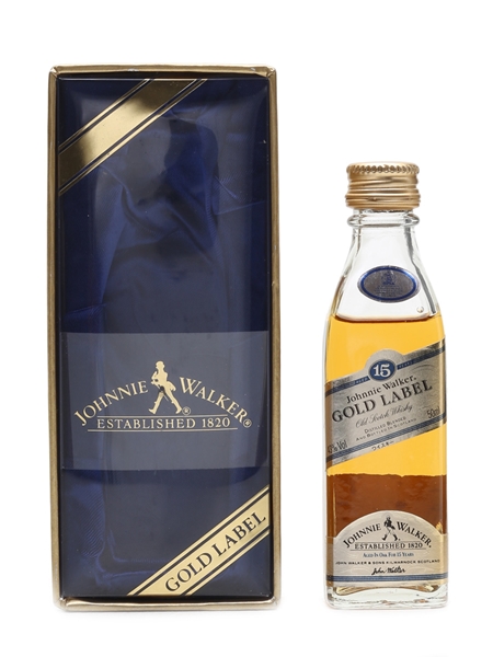 ウイスキー [z551]Johnnie Walker Gold Label 15 Years Johnnie Walker Gold Label 15 years Old - Rare Old Japanese