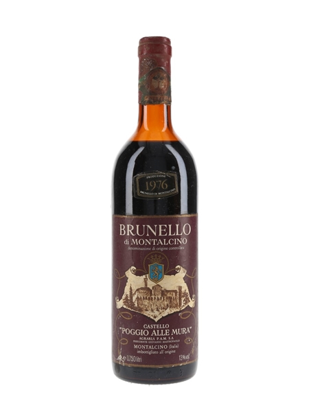 Brunello Di Montalcino 1976 Castello Poggio Alle Mura 75cl / 13%